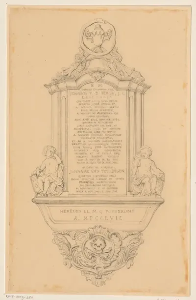 Grafmonument voor Johannes van den Bergh en zijn vrouw Joanna van Teylingen te Leiden