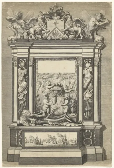 Graftombe van admiraal Maarten Harpertsz. Tromp in Oude Kerk te Delft