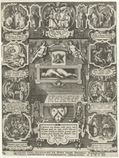 Graftombe van de H. Cecilia in de Santa Cecilia in Trastevere in Rome