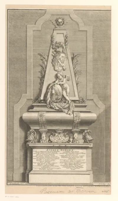 Graftombe van Henri Bonneau de Trassy in de kathedraal van Doornik