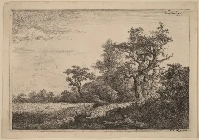 Grain Field at the Edge of a Wood (Corn Field)