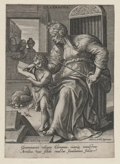 Grammatica, from "The Seven Liberal Arts"