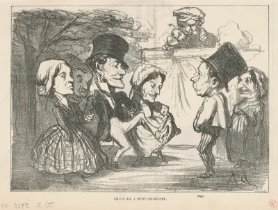 Grand bal a petit orchestre...  (recto); Une société en nom collectif (verso)