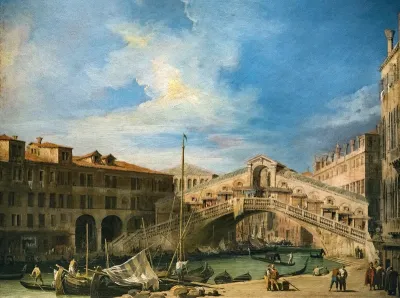 Grand Canal: The Rialto Bridge from the South