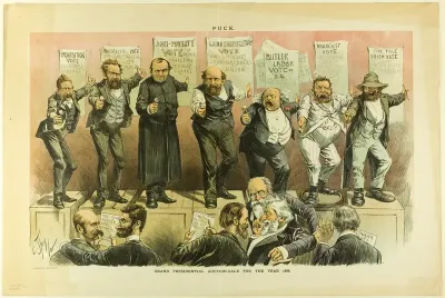 Grand Presidential Auction Sale, from Puck