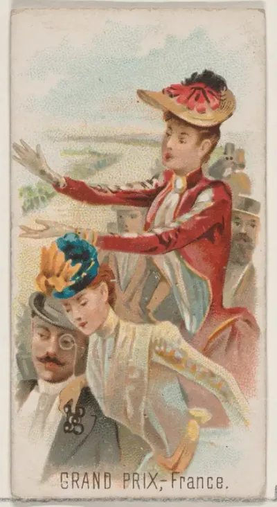 Grand Prix, France, from the Holidays series (N80) for Duke brand cigarettes