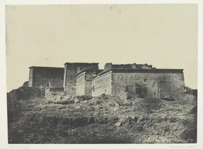 Grand Temple d'Isis à Philoe, Vue Générale Prise du Nord; Nubie, plate 80 from the album "Egypte, Nubie, Palestine et Syrie" (1852)