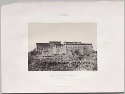 Grand Temple D’Isis, à Philoe (vue générale prise du nord), Nubie