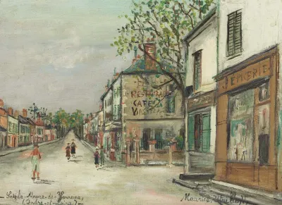 Grande rue Nationale à Sainte-Maure-de-Touraine (Indre-et-Loire)