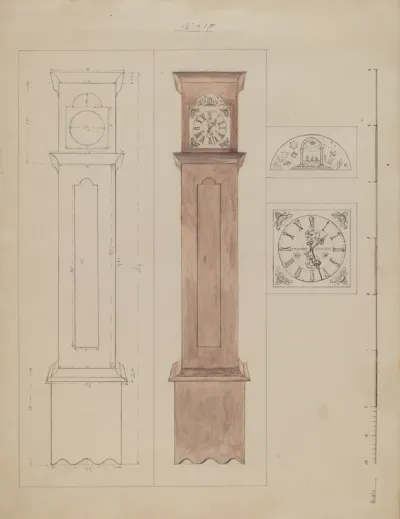 Grandfather's Clock (Old Pine)