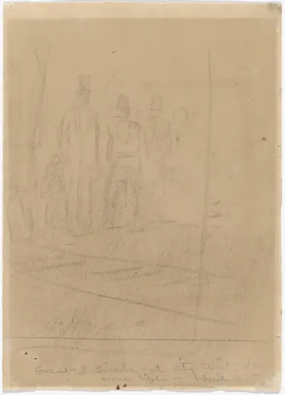 Grant and Lincoln at City Point, Virginia