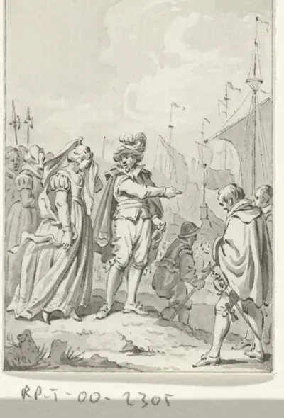 Gravin Ada wordt door graaf Willem I van Texel naar Engeland gezonden, 1204