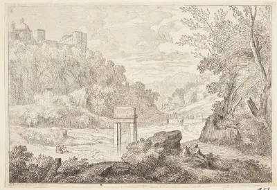 Gravmæle i en dam