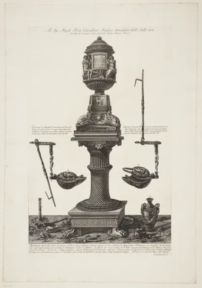 Gravmonument for Mamertinus og hans hustru Partenope, fundet på Via Labicana i 1765 sammen med en vase og nogle lamper