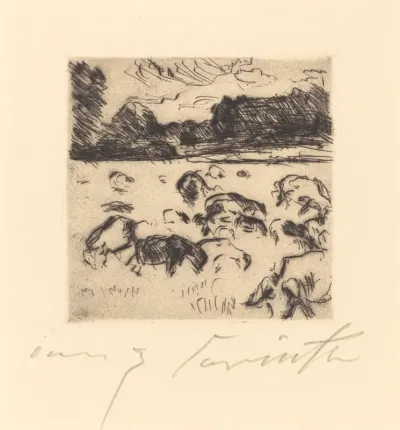 Grazing Sheep (Weidende Schafe)