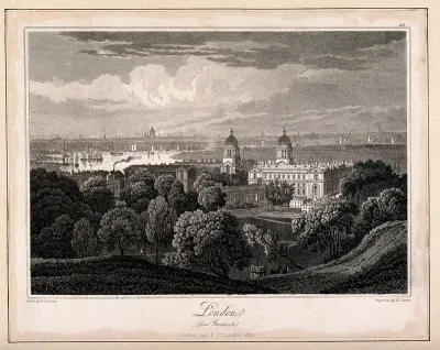 Greenwich, with London in the distance