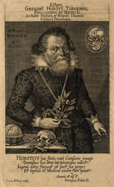 Gregor Horst. Line engraving by L. Kilian, 1625