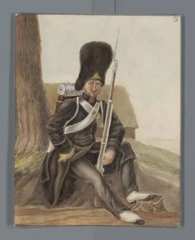 Grenadier in uitrusting