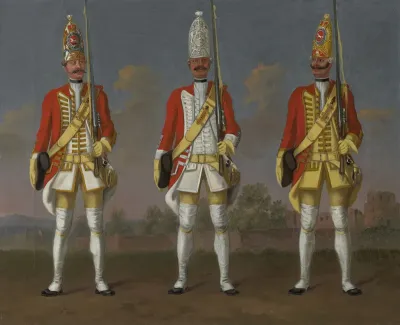 Grenadiers, Infantry Regiments 1B "Alt Zastrow", 8A "Diepenbroick" and 7B "Hausz"