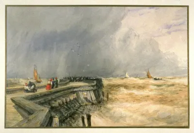 Grey Day, Calais Pier