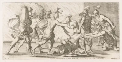 Grieken sleuren Cassandra uit de tempel