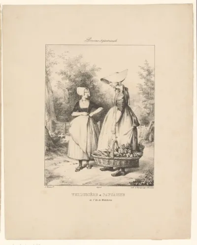 Groenteverkoopster uit Walcheren