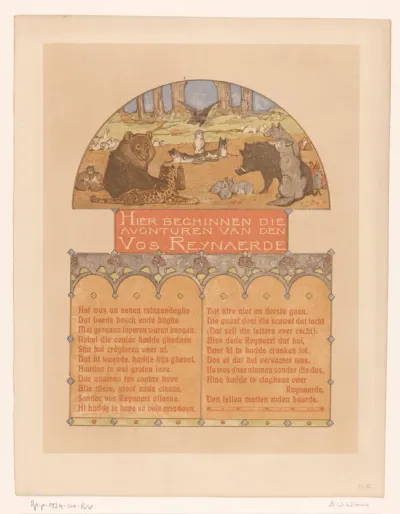 Groep dieren uit Reinaert de Vos
