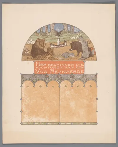 Groep dieren uit Reinaert de Vos
