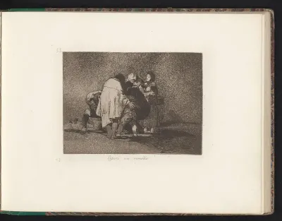 Groep rouwende personen rond een lichaam
