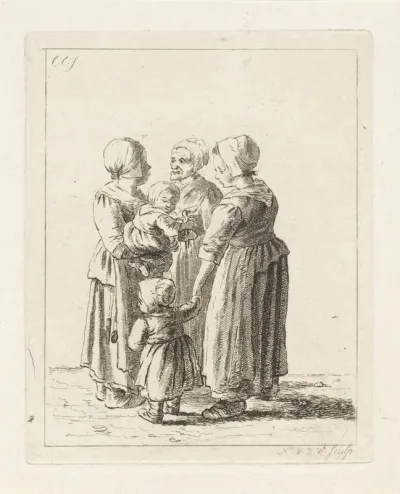 Groep van drie vrouwen en twee kinderen