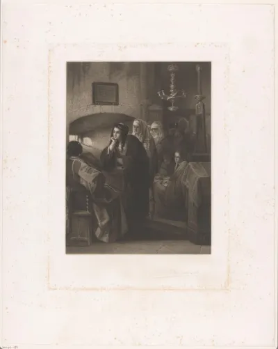 Groep vrouwen in een synagoge