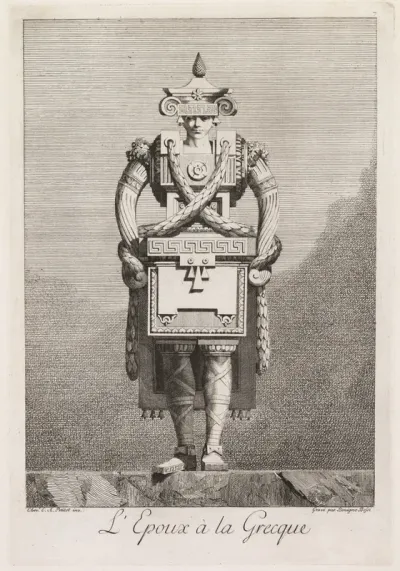 Groom in the Greek Style, Plate 7