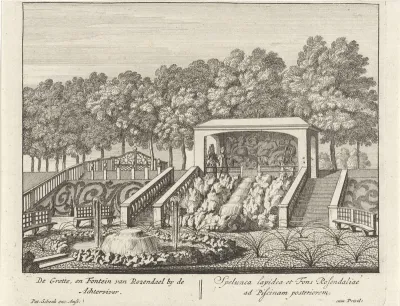 Grot en de fontein bij Kasteel Rosendael