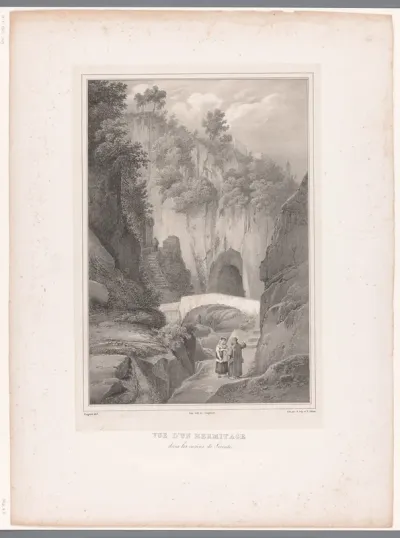 Grot van een kluizenaar in de ravijnen bij Sorrento
