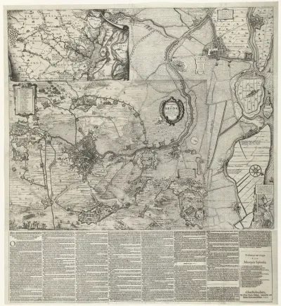 Grote kaart van het beleg van Breda, 1624-1625