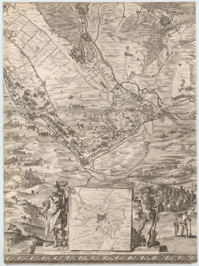 Grote kaart van het beleg van Den Bosch door Frederik Hendrik (blad middenonder), 1629