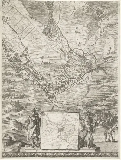 Grote kaart van het beleg van Den Bosch door Frederik Hendrik (blad middenonder), 1629