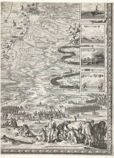 Grote kaart van het beleg van Den Bosch door Frederik Hendrik (blad rechtsonder), 1629
