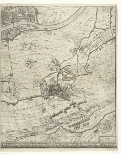 Grote kaart van het beleg van Maastricht, 1632, plaat 5