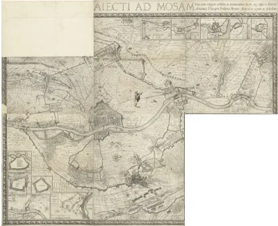 Grote kaart van het beleg van Maastricht, 1632