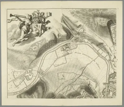 Grote kaart van het beleg van Namen (blad nr. 1), 1695
