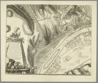 Grote kaart van het beleg van Namen (blad nr. 3), 1695