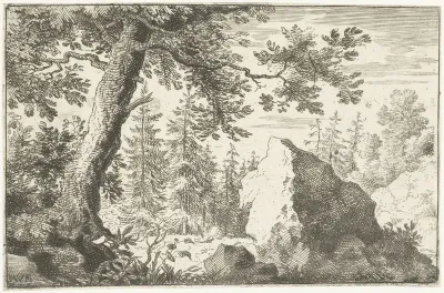 Grote kei in het woud