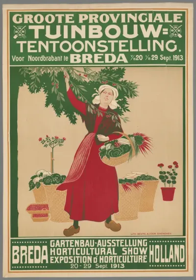 Grote provinciale tuinbouwtentoonstelling voor Noord-Brabant te Breda. v/m 20 t/m 29 sept. 1913