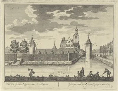 Grote vijver bij Kasteel Zuilenstein