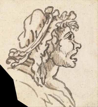 Grotesque Male Head