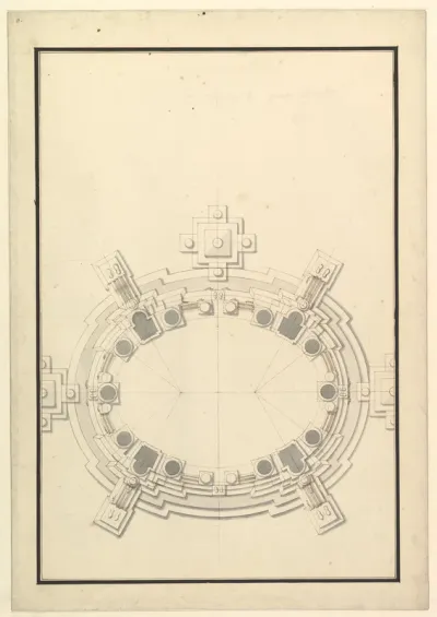 Ground Plan for a Catafalque for a Prince of Lorraine
