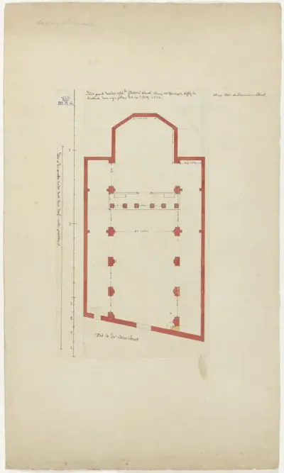 Ground-plan of the Sint-Petruskerk, 's-Hertogenbosch