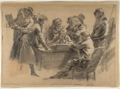 Group of Artists in Jean-Baptiste Isabey's Studio