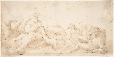 Group of Entangled Nude Figures